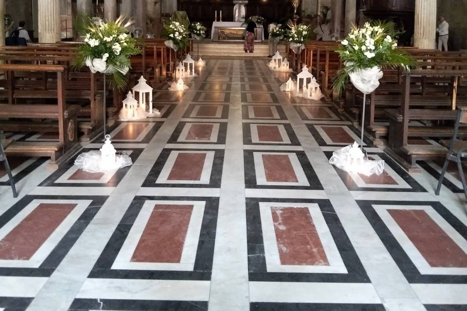 Allestimento matrimonio