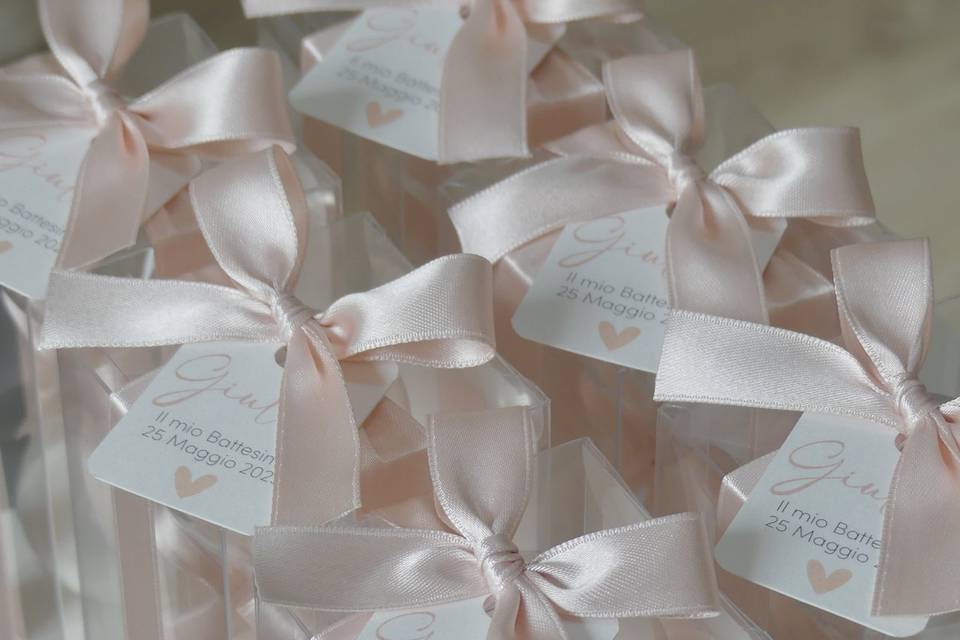 Clessidra di vetro + confetti