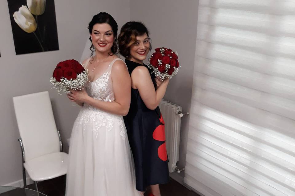 Sposa labbra rosse