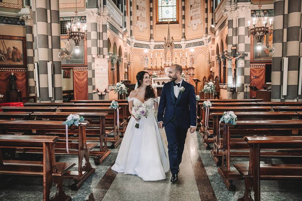 Sposi chiesa matrimonio langhe