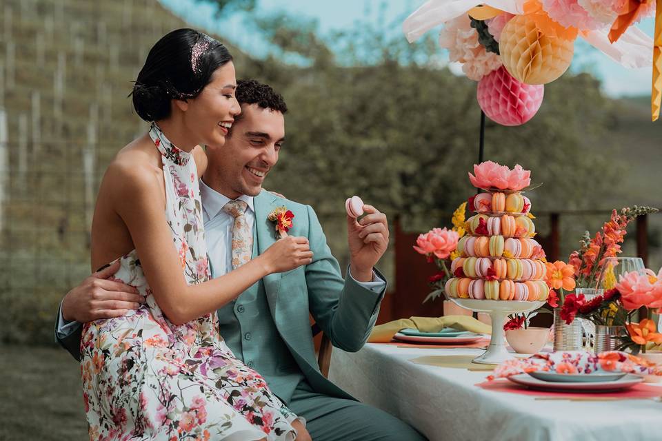 Piramide di macarons