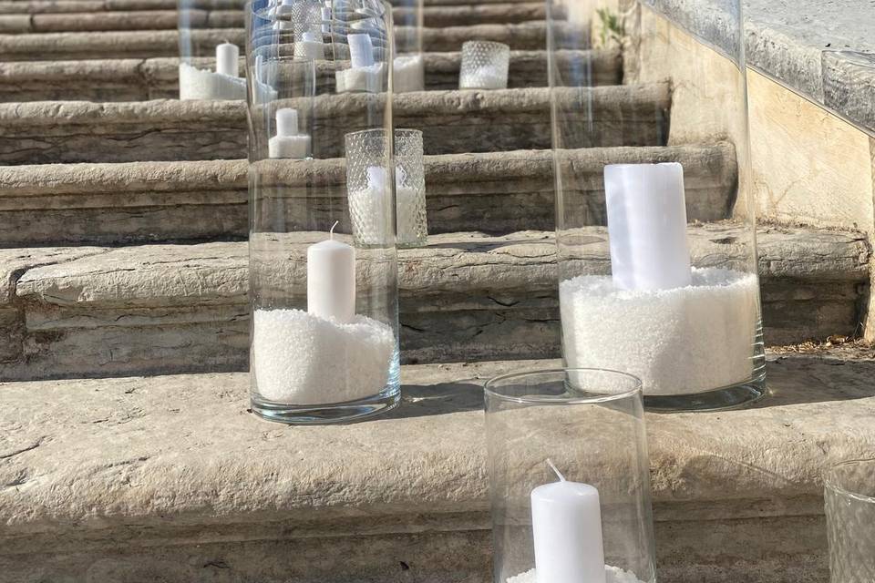 Scalinata candele