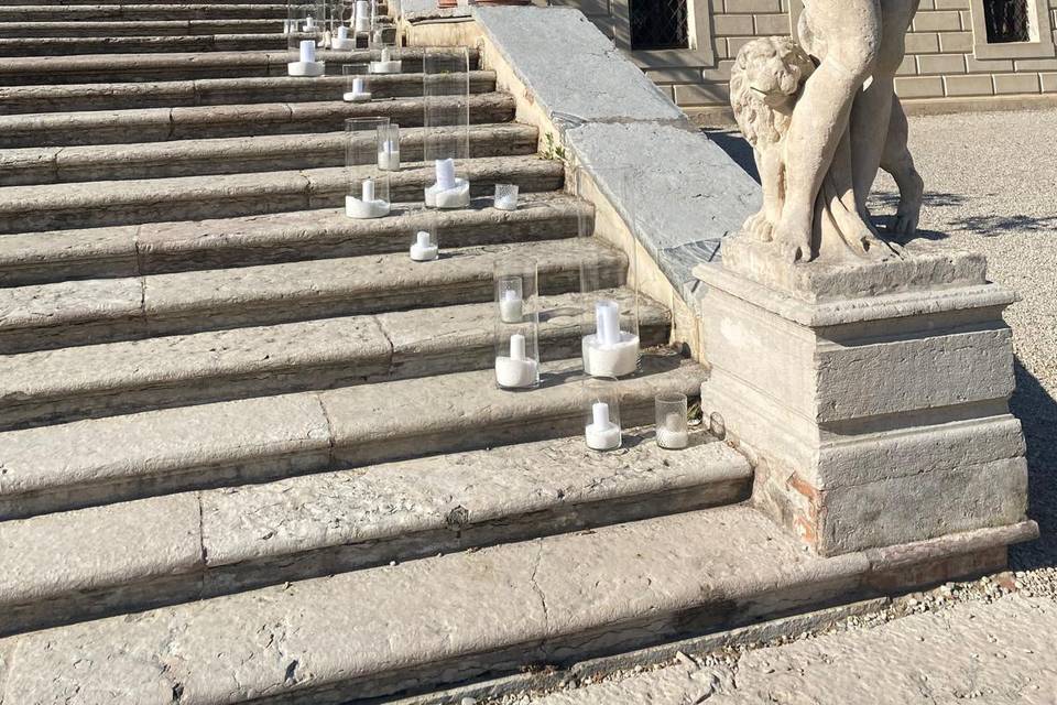 Scalinata candele