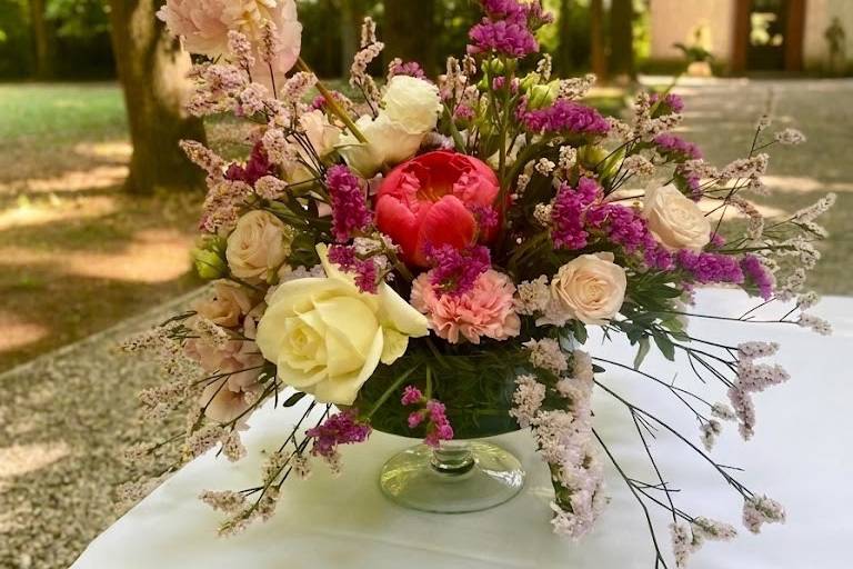 Composizione peonie