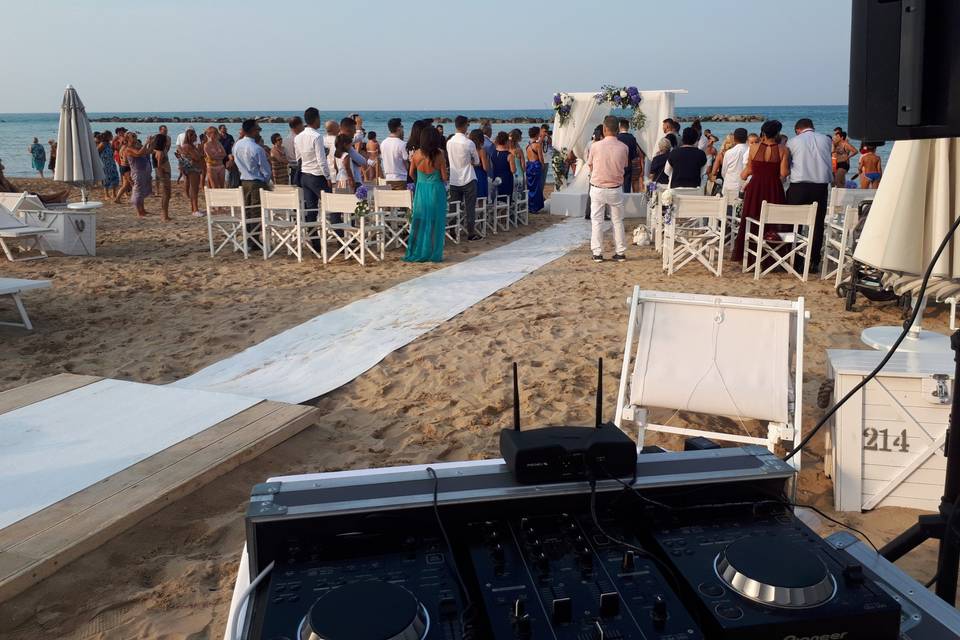 Beach wedding Pesaro