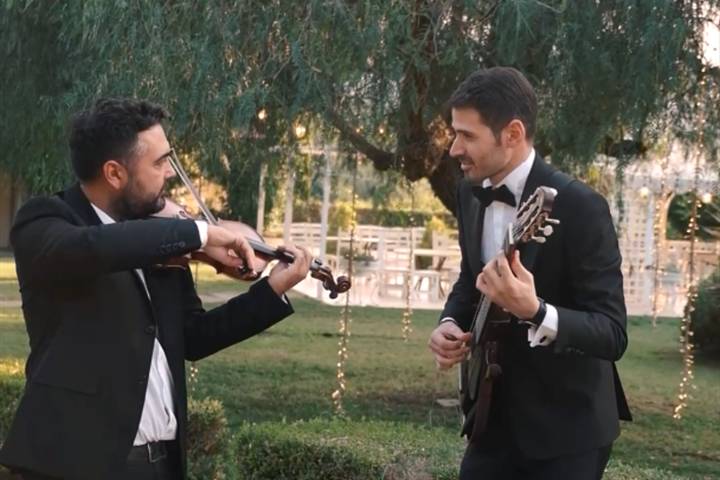 Shooting duo con violino