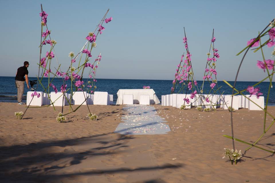 Cerimonia in spiaggia