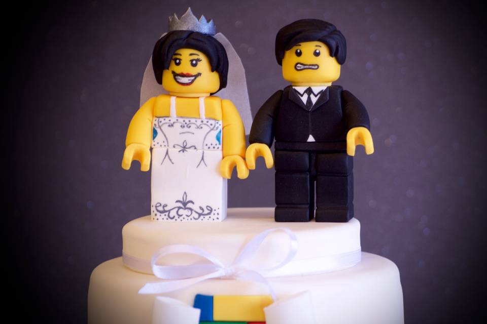 Cake topper lego di zucchero