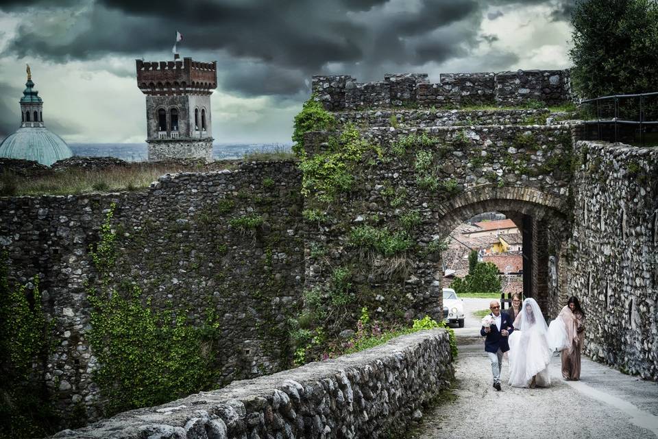 Arrivo in Rocca Viscontea