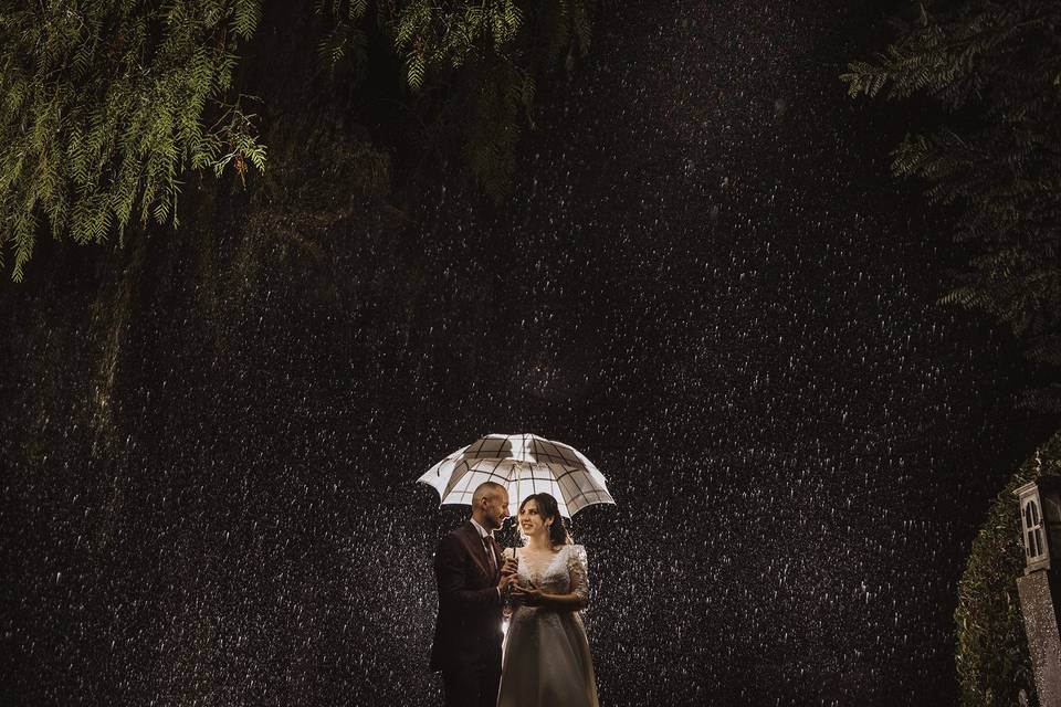 Matrimonio con la pioggia
