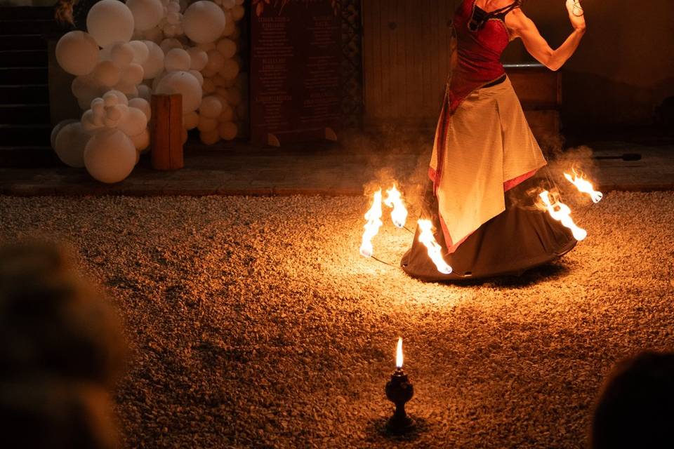 Lo spettacolo di fuoco