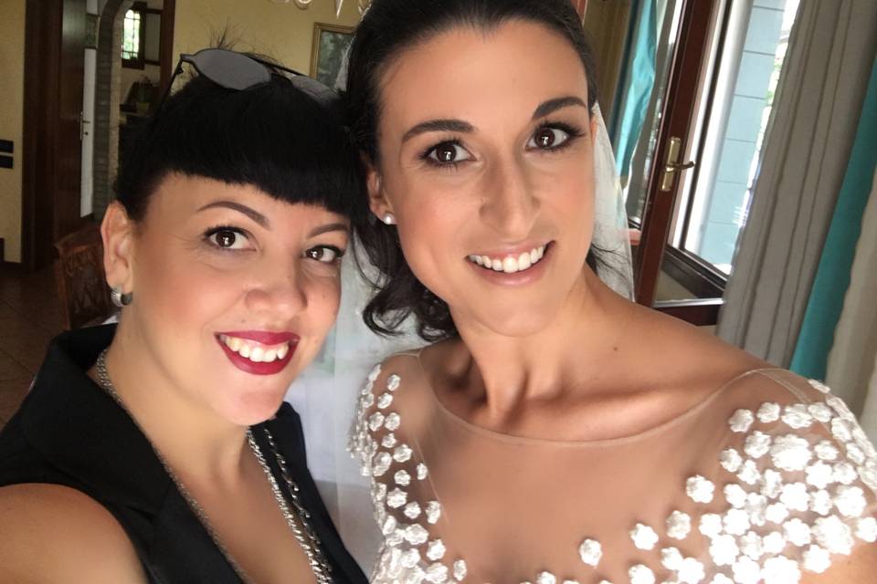 Selfie con la sposa