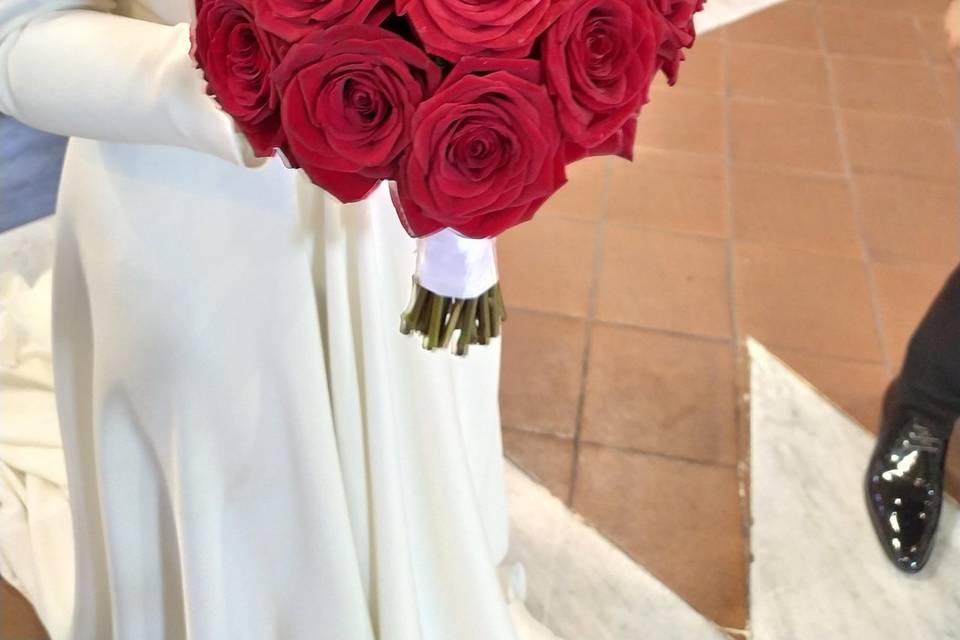 Bouquet rose rosse