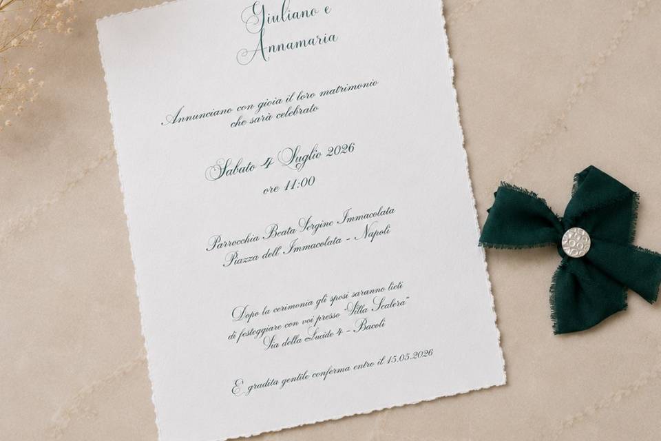 Partecipazione carta amalfi