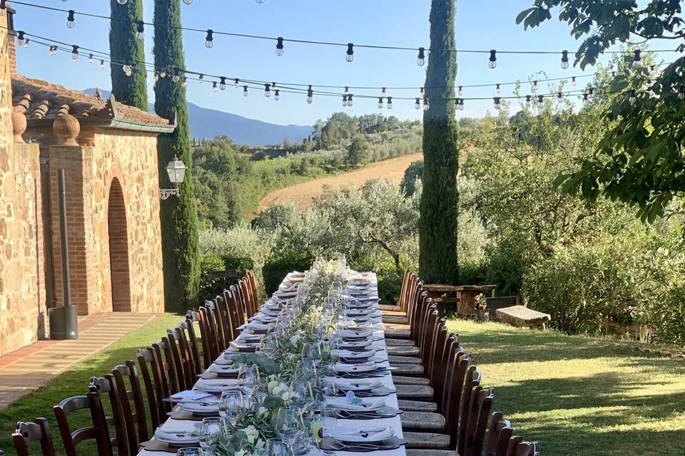 Cena in giardino