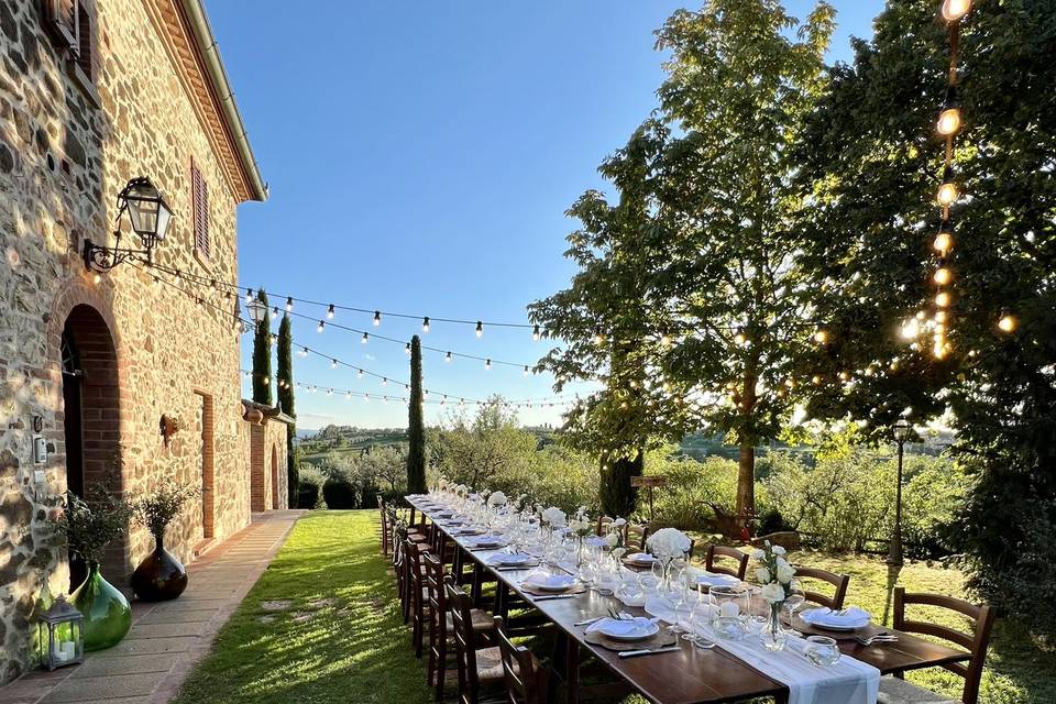 Cena in giardino