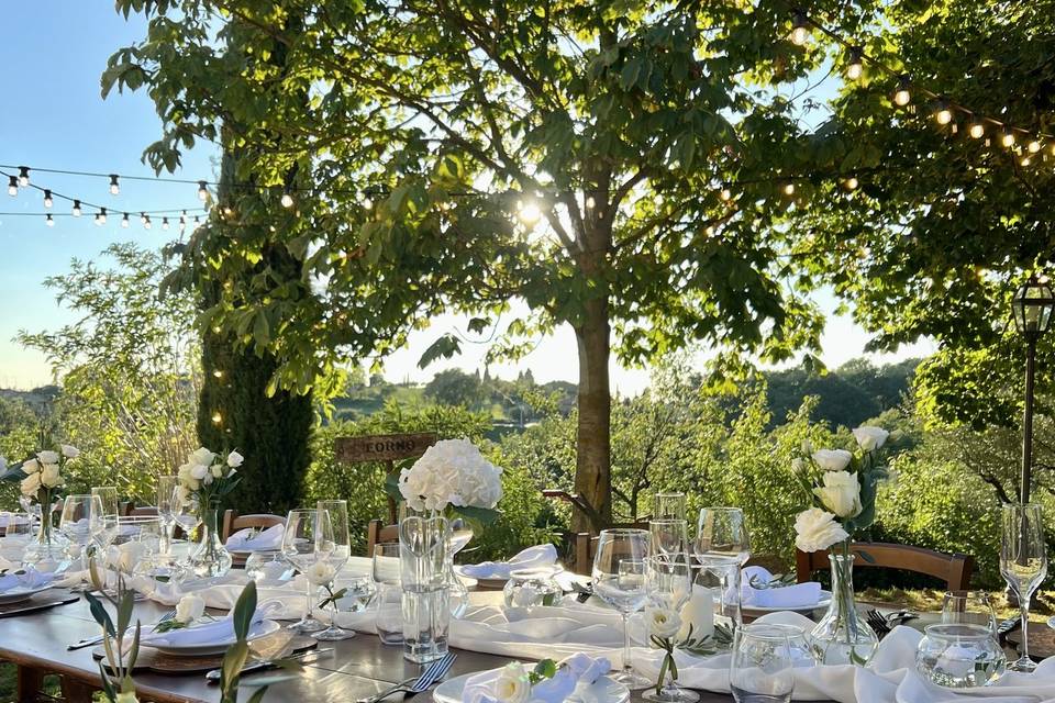 Cena in giardino