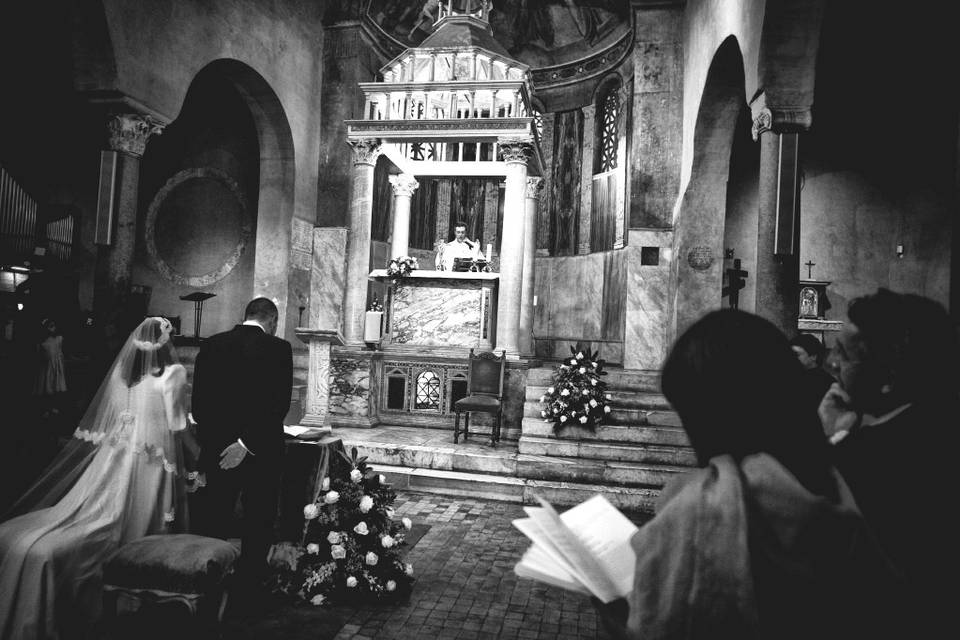 San Giorgio in Velabro. Sposi all'altare