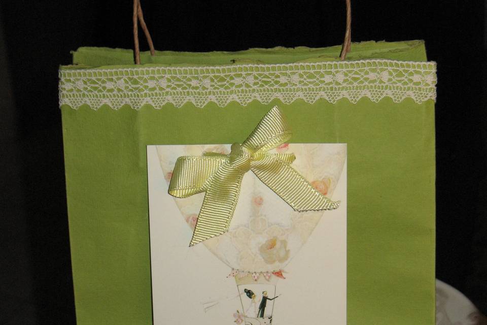 Wedding bag country chic