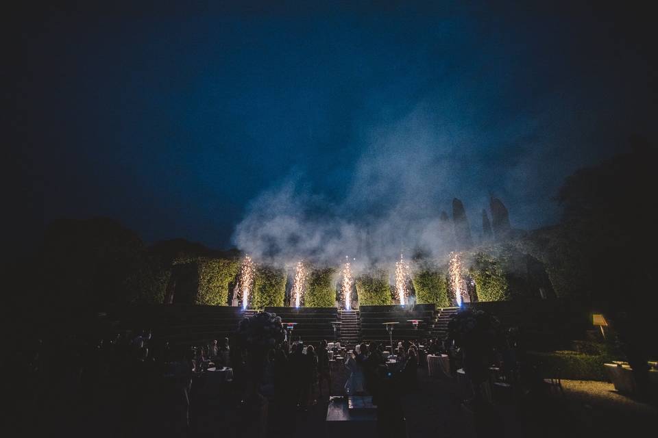 Fuochi d'artificio nel Teatro