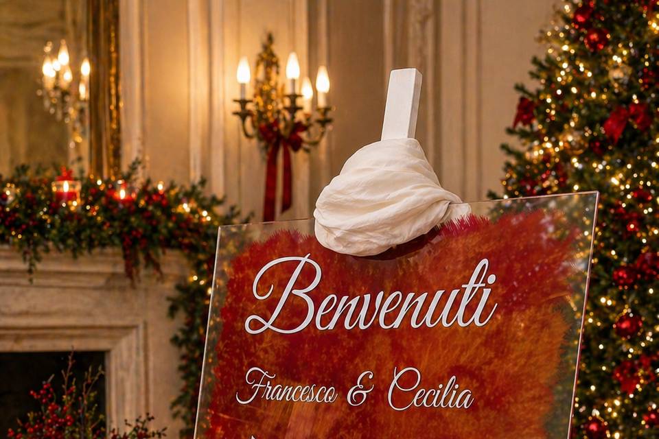 Tableau di benvenuto acrilico