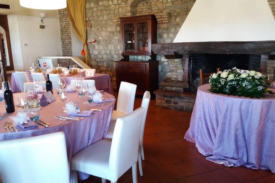 Tavoli sala del camino