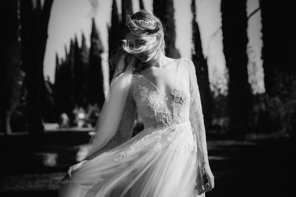 Tuscany wedding portrait