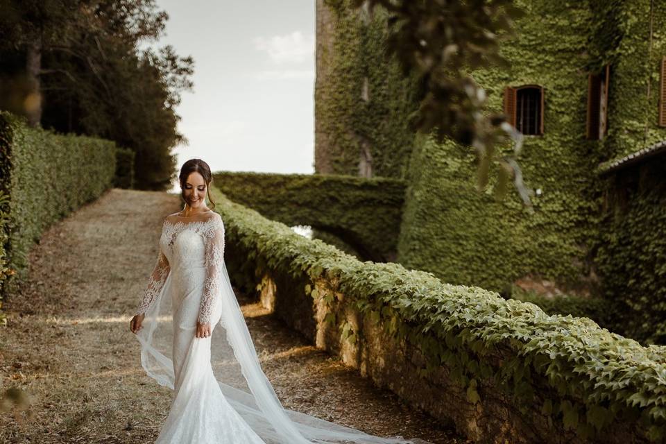 Tuscany wedding portrait