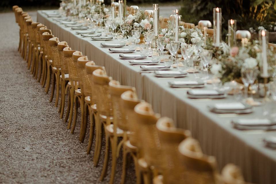 Tuscany wedding reception