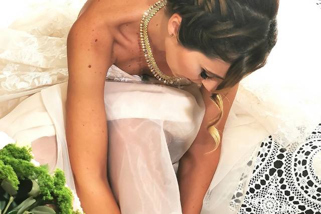 Chignon con treccia 3D