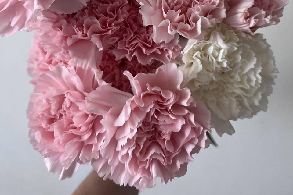 Bouquet rosa e bianco