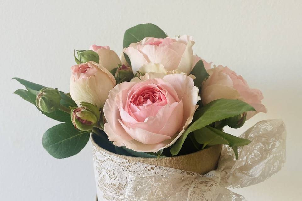 Composizione rose da giardino