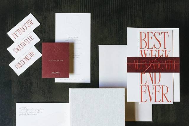 Wedding stationery