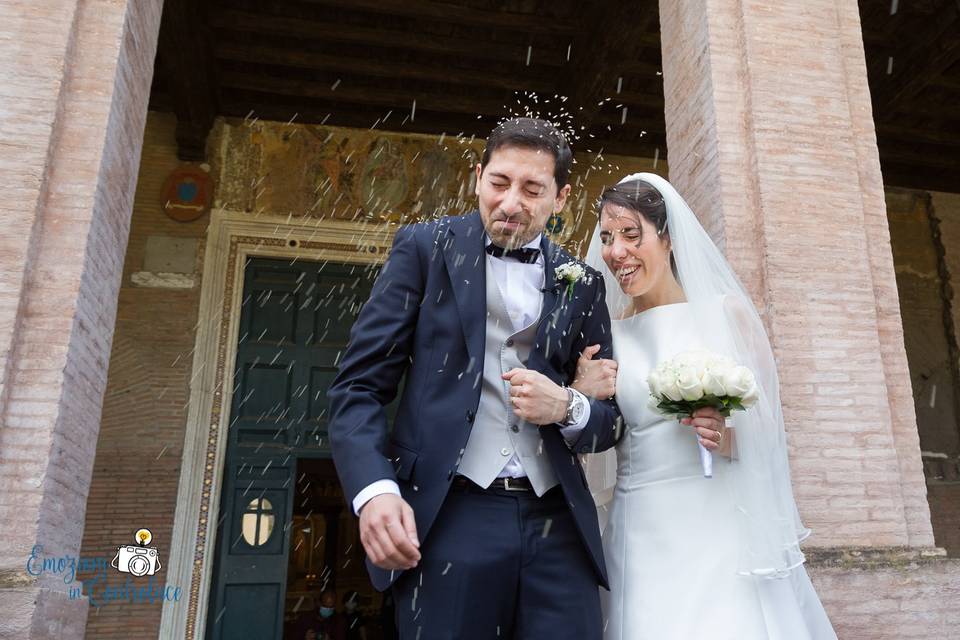 Sposi matrimonio Roma Colosseo