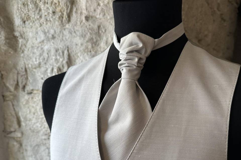 Gilet e plastron da sposo