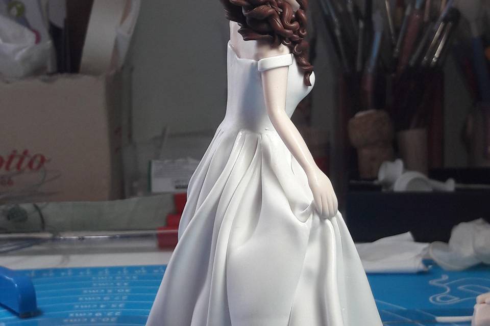 Cake Topper sposi fimo