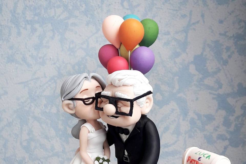 Up, Carl and Ellie cake topper