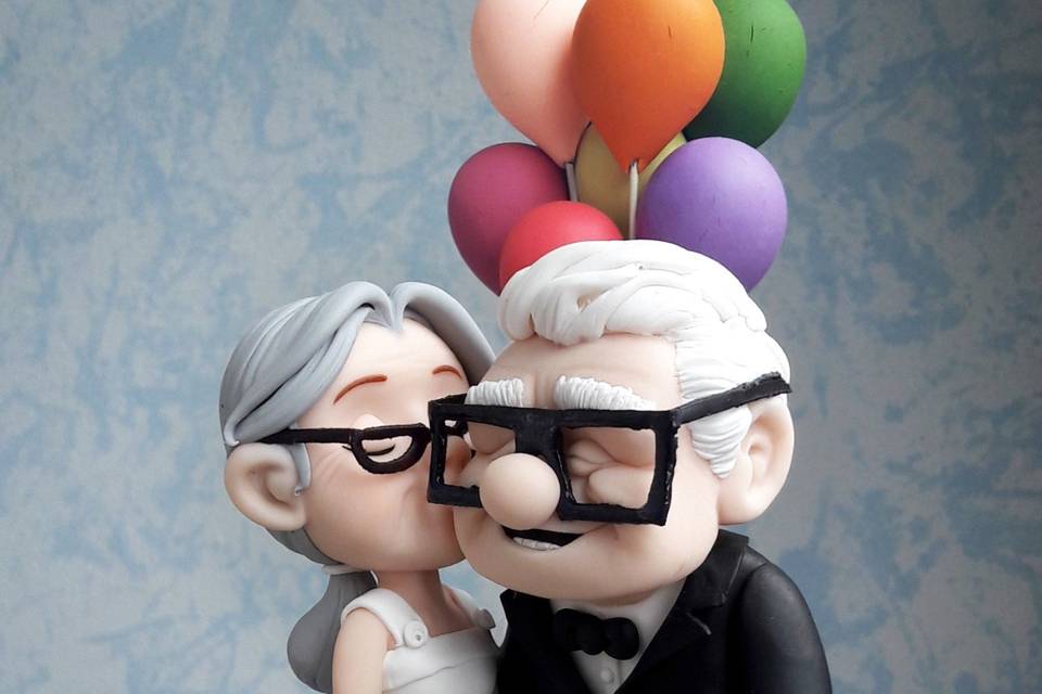 Up, Carl and Ellie cake topper