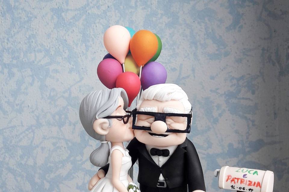 Up, Carl and Ellie cake topper