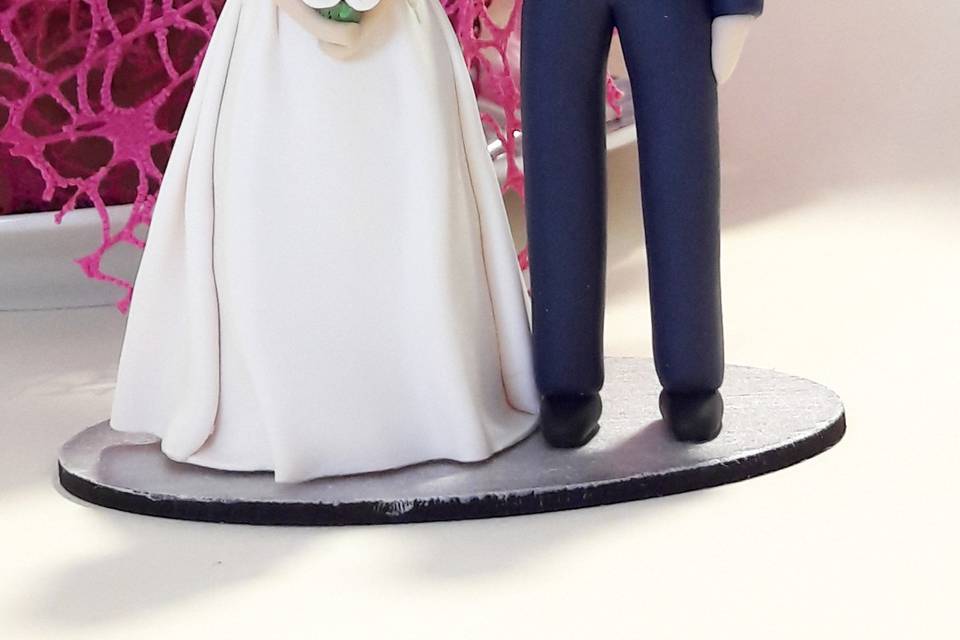 Cake Topper sposi fimo