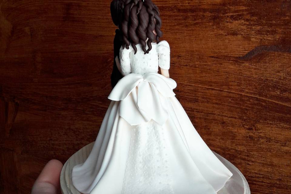 Cake Topper sposi fimo