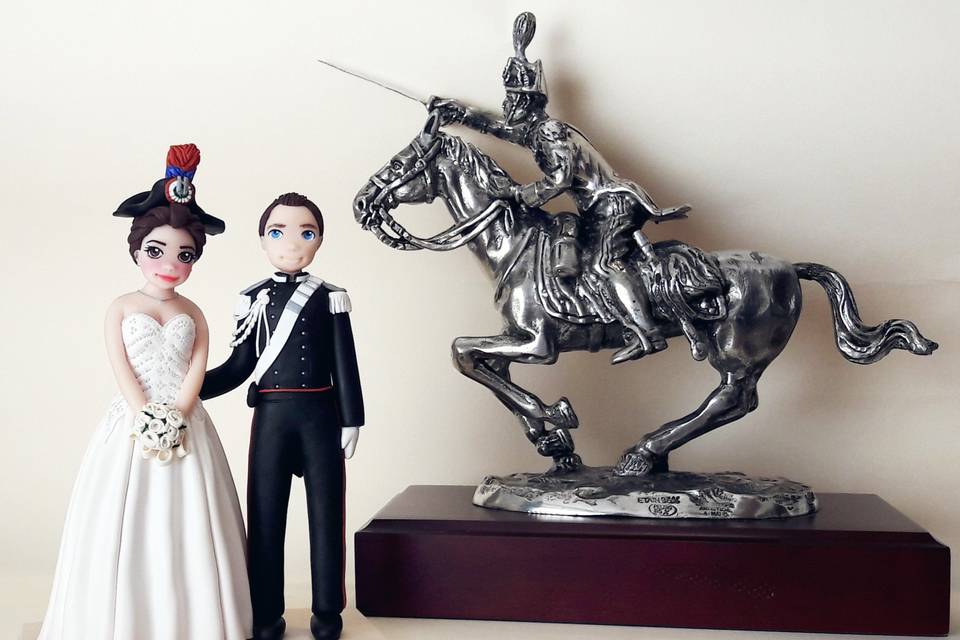 Cake topper carabiniere fimo