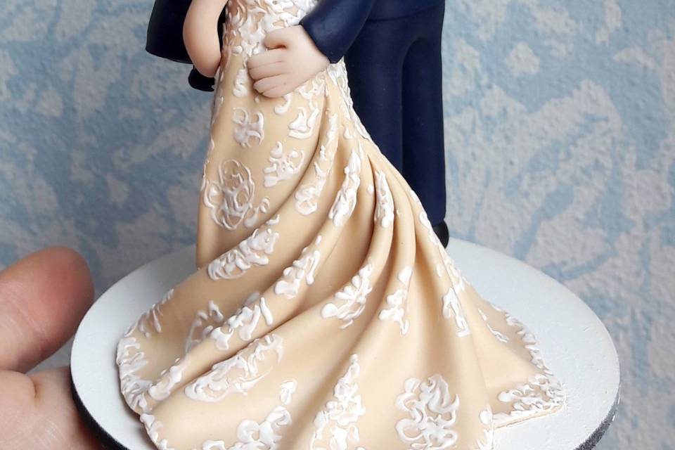 Cake Topper sposi fimo