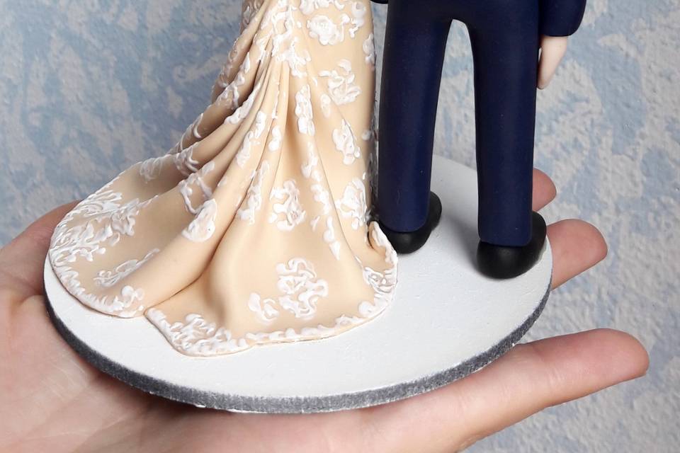 Cake Topper sposi fimo