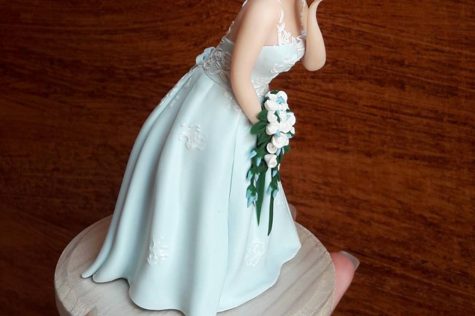 Cake Topper sposi fimo