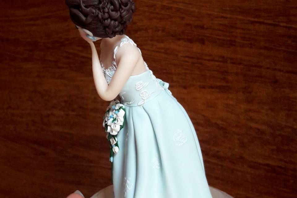 Cake Topper sposi fimo