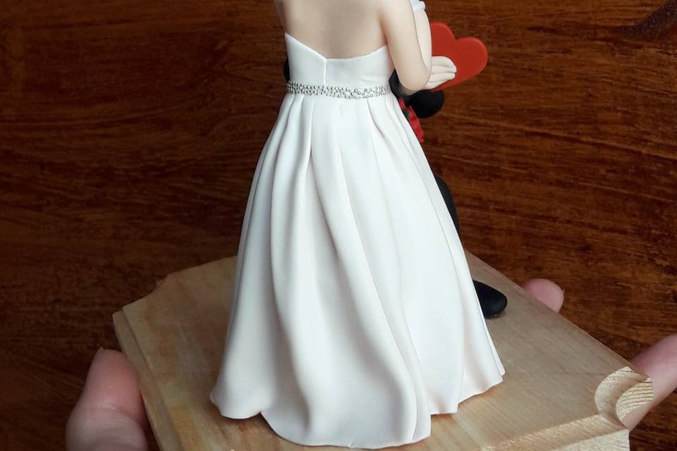 Cake Topper sposi fimo