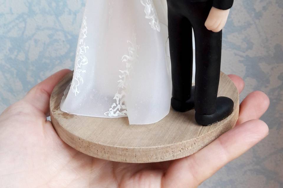 Cake Topper sposi fimo