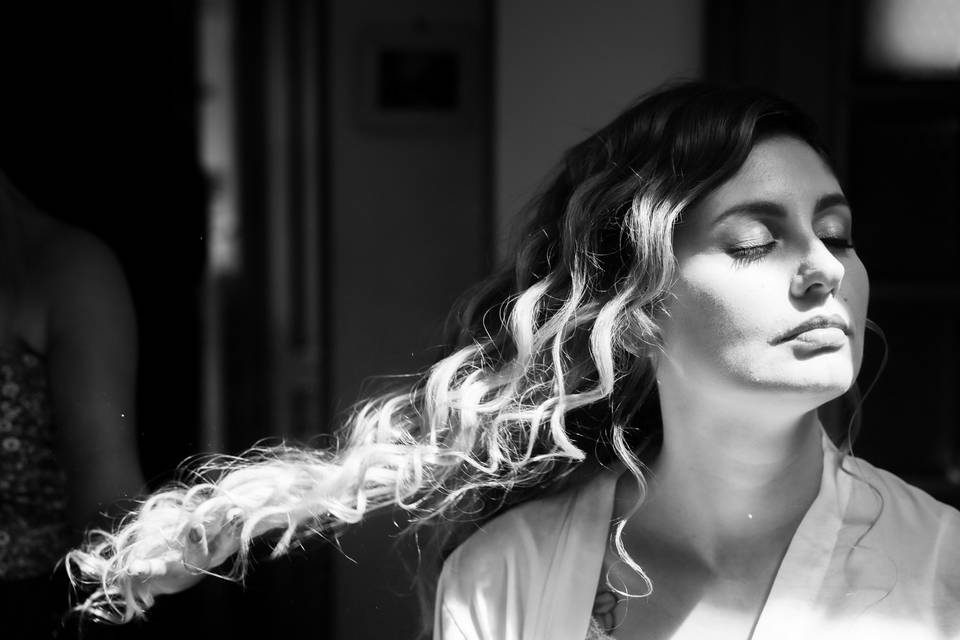 Hair, spot light, bride, sun