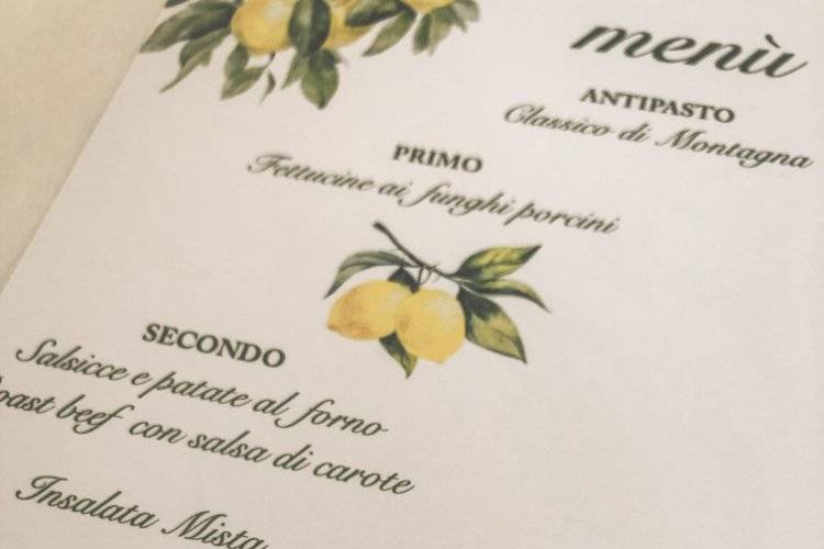 Menu Limoni